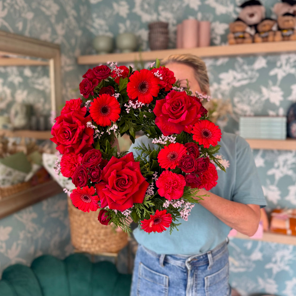 Forever in Our Hearts Wreath - Red mix seasonal