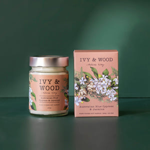 Ivy & Wood Australian Blue Cypress & Jasmine Soy Candle