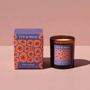 Ivy & Wood Peach Blossom Soy Candle
